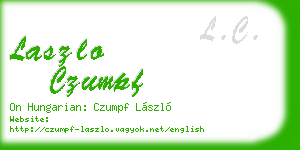 laszlo czumpf business card