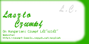 laszlo czumpf business card